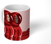 Mok - Astronaut - Mars - Ruimte - 350 ML - Beker - Uitdeelcadeautjes