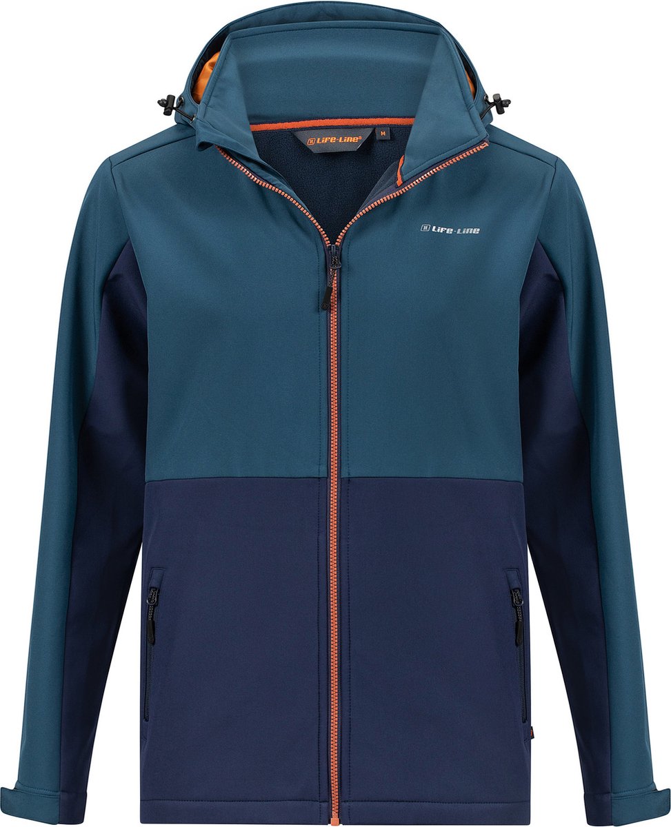 Luka softshell jas heren Blauw