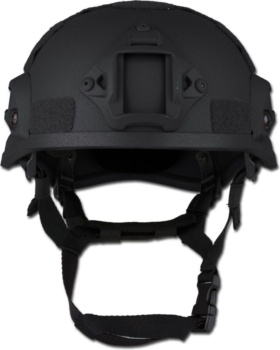 Combat Helm MICH 2002 + NVG Mount Side Rail - Zwart