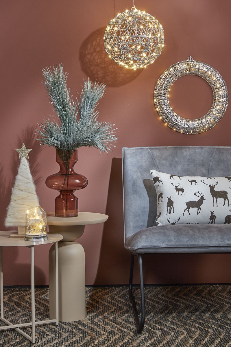 Luca Lighting Kerstverlichting Krans met Warm Witte LED Lampjes Ø40