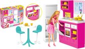 Poppenhuis – Poppenhuis poppetjes – Linda’s keuken set – Poppenhuizen – Poppenhuis meubels - Poppenhuis accessoires - Barbie huis – Droomhuis – Dreamhouse