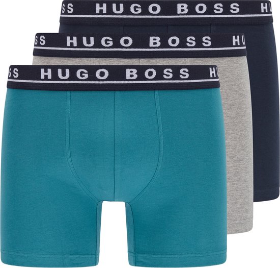 Hugo Boss Onderbroek - Mannen - aquablauw - grijs - navy | bol.com