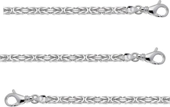 Koningsschakel armband van gerhodineerd zilver | bol.com
