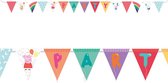 Vlaggenlijn Peppa Pig 3,3 m karton - vlaggenlijn verjaardag - Peppa Pig - verjaardag - feest vlaggen - vlaggen - slingers