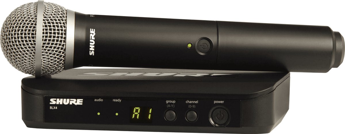 Shure BLX24E/PG58-H8E draadloos handheld systeem (518-542 MHz)