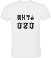 Anti 020 Heren t-shirt - Wit - 5XL