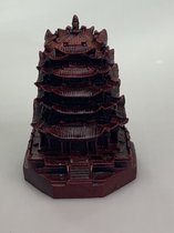 Feng Shui Pagode (donkerrood)