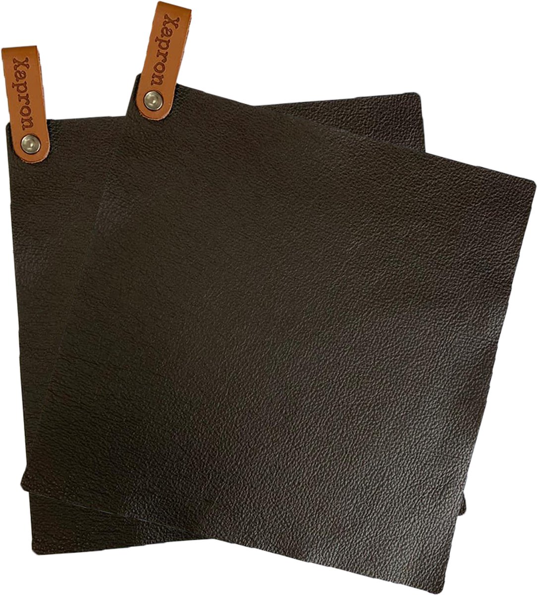 Xapron Leren Pannenlappen Bovine kleur zwart