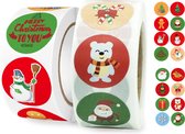 Seasony Kerst Stickers - 1000Stuks - Kerstcadeau - Kerstversiering - Kerstkaarten - Kerstdecoratie