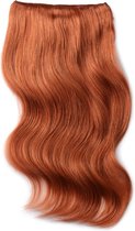 Remy Extensions de cheveux humains Double trame droite 20 - rouge 350 #