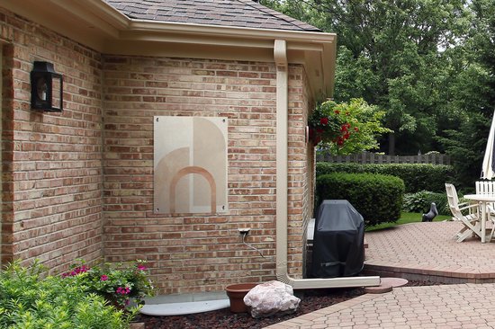 Tableau jardin Formes - Beige - Abstrait - 60x80 cm - Poster jardin