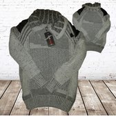 Stoere herentrui met col wit S -Violento-S-Truien en sweaters