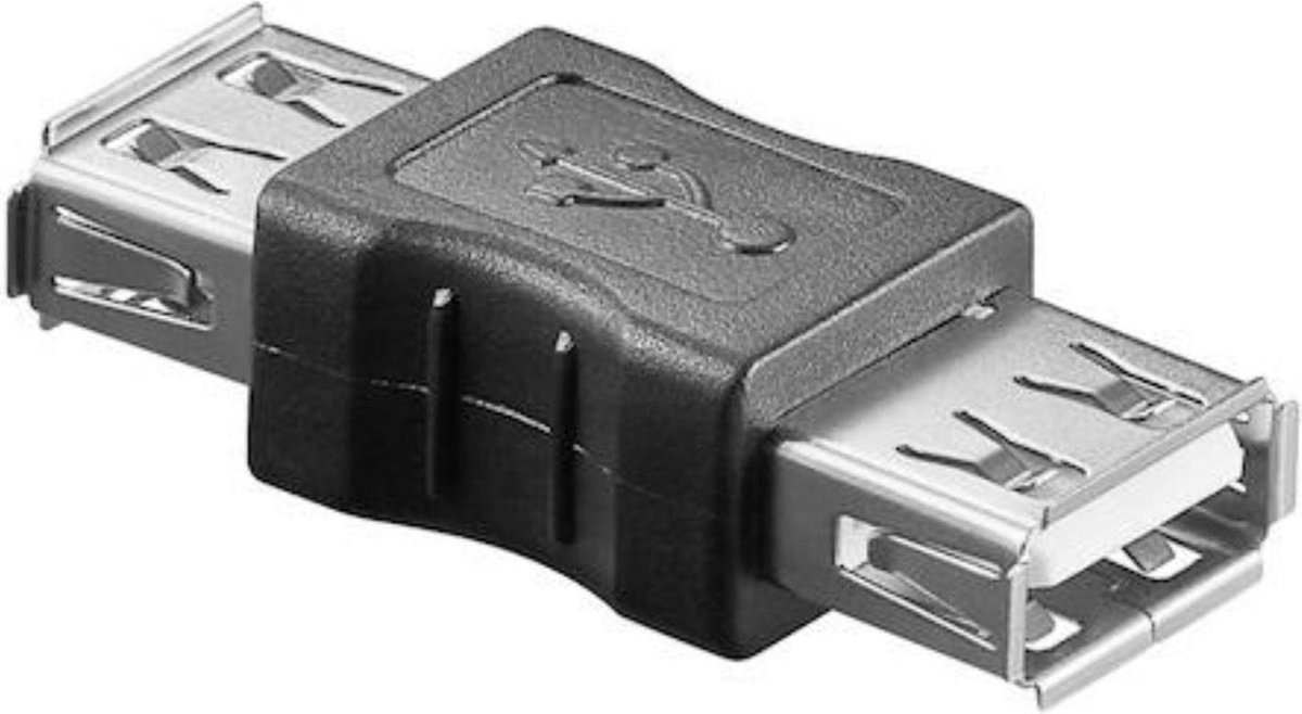 Image of USB koppelstuk 2.0 - Zwart - Allteq