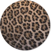 Muismat - Mousepad - Rond - Panterprint - 50x50 cm - Ronde muismat