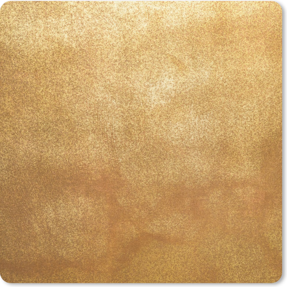 Muismat 30x30 cm - Mousepad IJzer - Roest print - Goud - Metaal - Luxe - Muismatten