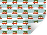 Muurstickers - Sticker Folie - Kerst - Sneeuw - Design - 40x30 cm - Plakfolie - Muurstickers Kinderkamer - Zelfklevend Behang - Zelfklevend behangpapier - Stickerfolie