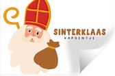 Muurstickers - Sticker Folie - Sinterklaas - Sint - Quotes - Sinterklaas kapoentje - Kinderen - Jongens - Meisjes - Kindje - 30x20 cm - Plakfolie - Muurstickers Kinderkamer - Zelfklevend Behang