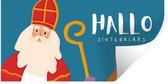 Muurstickers - Sticker Folie - Sinterklaas - Sint - Quotes - Hallo Sinterklaas - Kinderen - Jongens - Meisjes - Kids - 160x80 cm - Plakfolie - Muurstickers Kinderkamer - Zelfklevend Behang
