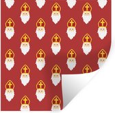 Muurstickers - Sticker Folie - Sinterklaas - Sint - Decoratie - Kinderen - Jongens - Meisjes - Kids - 80x80 cm - Plakfolie - Muurstickers Kinderkamer - Zelfklevend Behang