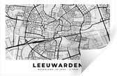 Stickers muraux - Plan de la ville - Pays Nederland - Leeuwarden - 90x60 cm - Feuille adhésive - Carte