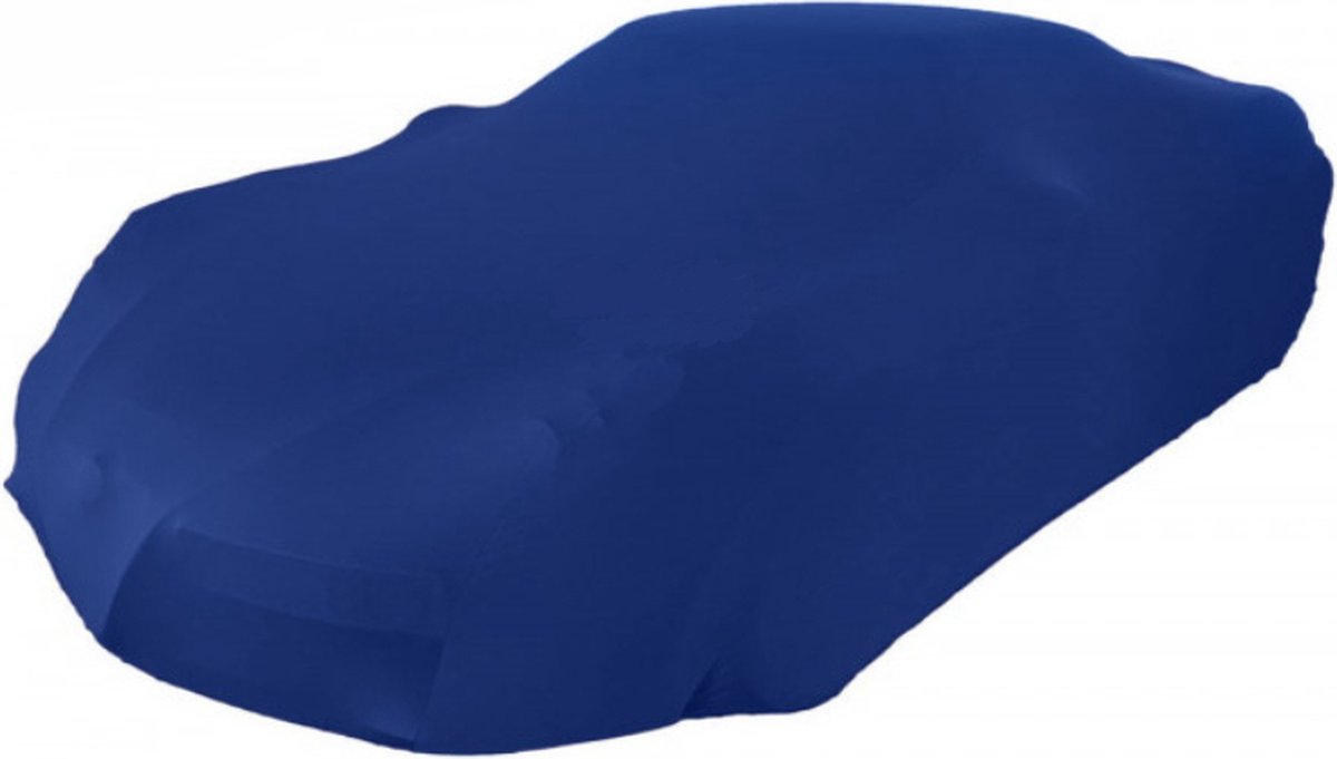 TECTICO Indoor mini autozeil, elastisch, ademend, stofbescherming, zachte stretchstof, autoafdekking, binnen, garage, geen autoshow, zwart