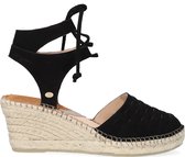 Fred De La Bretoniere 153010202 Espadrilles - Met Sleehak - Dames - Zwart - Maat 42