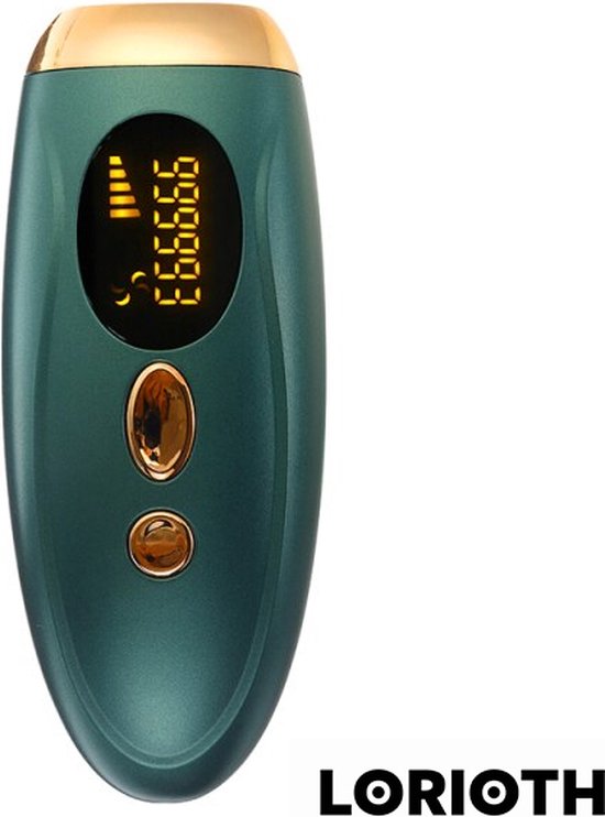 LORIOTH® Professionele Epilator - Laser Ontharingsapparaat - Scheerapparaat Set - LCD-Display - Groen