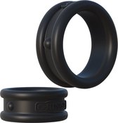 Max-Width Silicone Rings - Black - Cock Rings