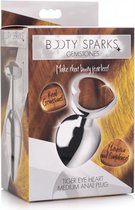 Gemstones Tiger Eye Heart Medium Anal Plug - Butt Plugs & Anal Dildos