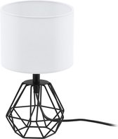 EGLO Carlton 2 Tafellamp - E14 - 30,5 cm - Zwart/Wit