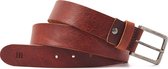 EBBY | Lederen riem donker cognac