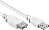 USB verlengkabel 2.0 - Wit - 1 meter - Allteq