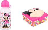 Minnie Mouse - lunchbox / broodtrommel 3D (incl. aluminium drinkbeker van 400ml)