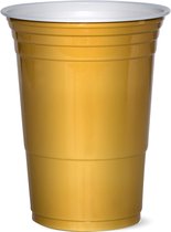 SuperTilt® - Gold Cups - Party Cups - 100 stuks - 475ml - Gouden Beerpong Bekers - Drankspel