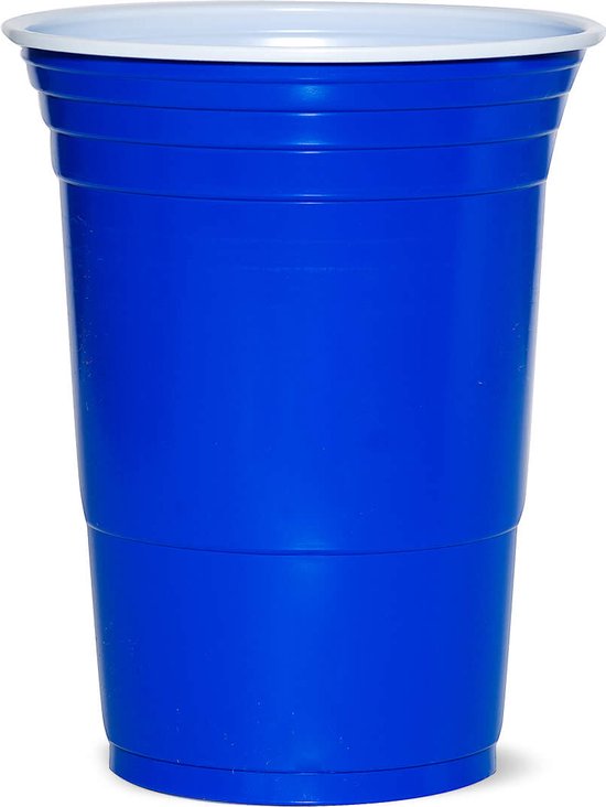 American Cups Blue Cups Party Cups 100 stuks 475ml. Beerpong