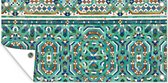 Affiche de jardin Une décoration traditionnelle marocaine en mosaïque - 80x40 cm - Décoration murale extérieure - Affiche de jardin - Toile de jardin - Affiche de clôture - Peinture de jardin