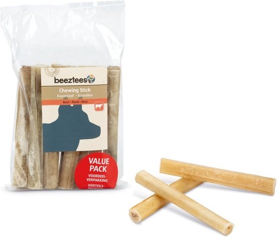 Beeztees kauwstaaf voordeel 10 stuks 12,5 x 15 mm - hondensnack -
