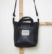 Mini Bag Black – schoudertasje – crossbodytas – telefoontas – schoudertas klein met verstelbare schouderriem - zwart kunstleer