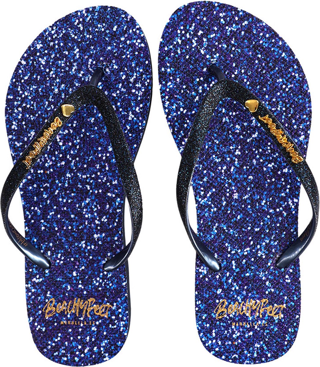 BeachyFeet slippers Navy Shimmer ( 38 )