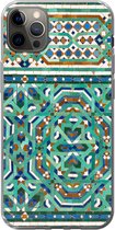 Geschikt voor iPhone 13 Pro Max hoesje - Een traditionele Marokkaanse mozaïekdecoratie - Siliconen Telefoonhoesje