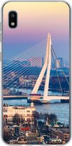 Geschikt voor Samsung Galaxy A10 hoesje - Rotterdam - Skyline - Zonsondergang - Siliconen Telefoonhoesje