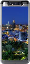 Geschikt voor Samsung Galaxy A80 hoesje - Rotterdam - Nederland - Skyline - Siliconen Telefoonhoesje