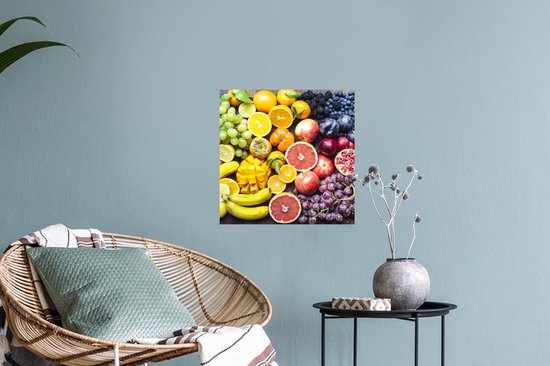 Stickers Stickers muraux - Fruit - Arc-en-ciel - Couleurs - 30x30 cm - Feuille adhésive