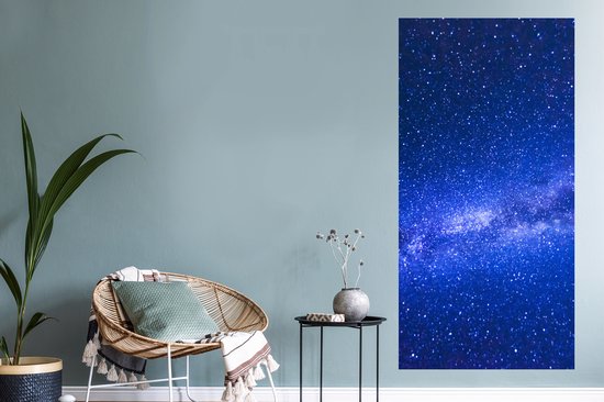 Stickers muraux - Ciel Etoilé - Univers - Blauw - 60x120 cm - Film Adhésif