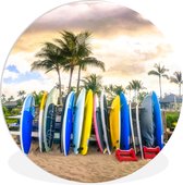 Cercle mural - Cercle mural Indoor - ⌀ 150 cm - Plastique - Planches de surf