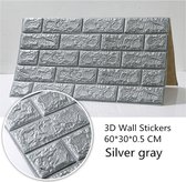 3D Baksteen Patroon Muursticker Achtergrond Decoratieve Behang - 60cm x 30cm
