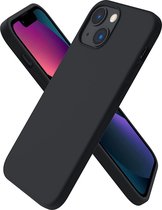 Hoesje geschikt voor iPhone 13 Mini Hoesje - Back Cover - Hoesje geschikt voor iPhone 13 Mini zwart matte TPU silicone case - matte coating - anti fingerprint - EPICMOBILE