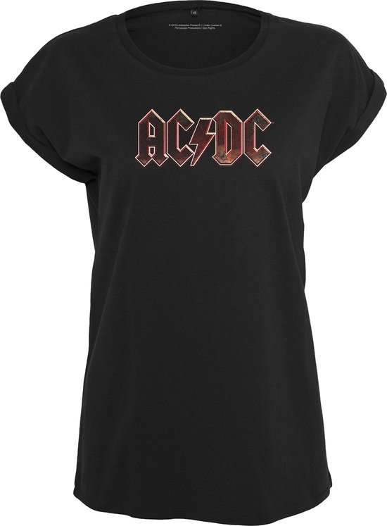 Urban Classics Tshirt Femme AC / DC -L- Tension AC / DC Noir