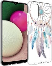 iMoshion Hoesje Geschikt voor Samsung Galaxy A03s Hoesje Siliconen - iMoshion Design hoesje - Meerkleurig / Dreamcatcher