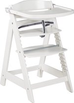 Trapstoel 'Sit Up Click', hoge stoel Sit Up III met snel sluiting + eetplank Set met Essbrett wit
